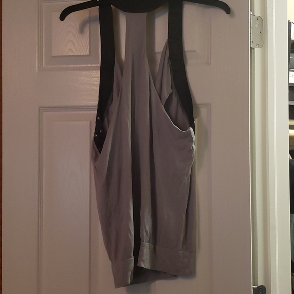 Urban Vibe Gray Studded Halter Tunic Tank  Med - Picture 8 of 8